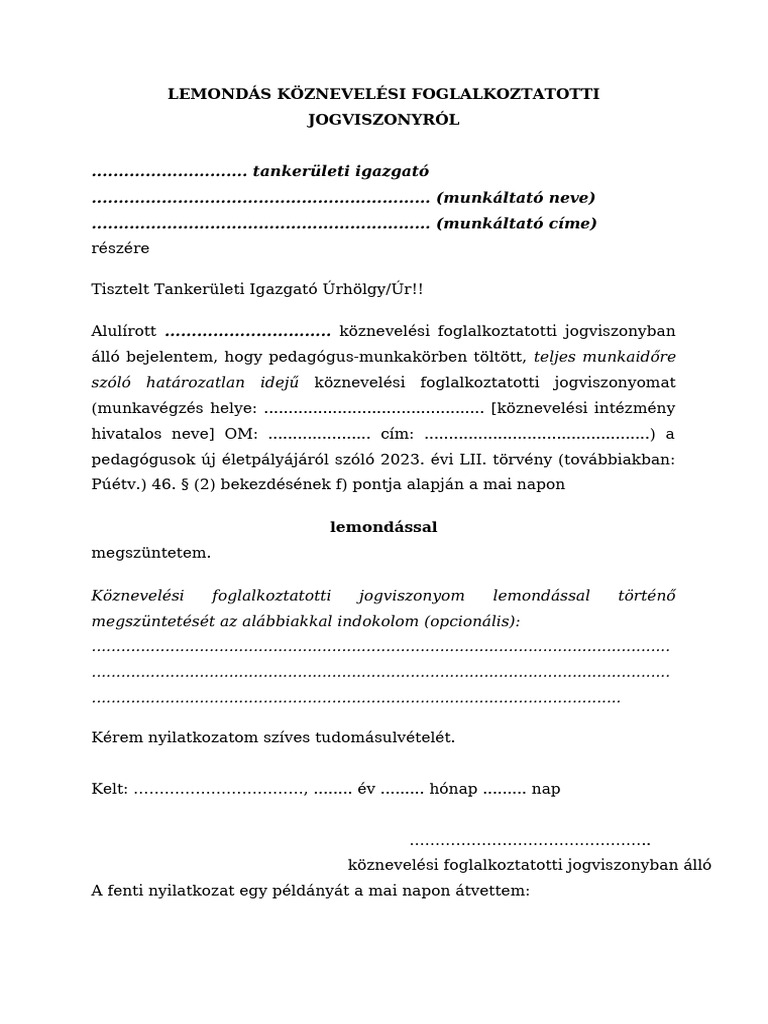 nyilatkozatminta-k-znevel-si-foglalkoztattotti-jogviszonyr-l-lemond-s-pdf
