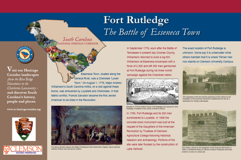 Fort Rutledge | PDF | Colonial United States (British) | Battles