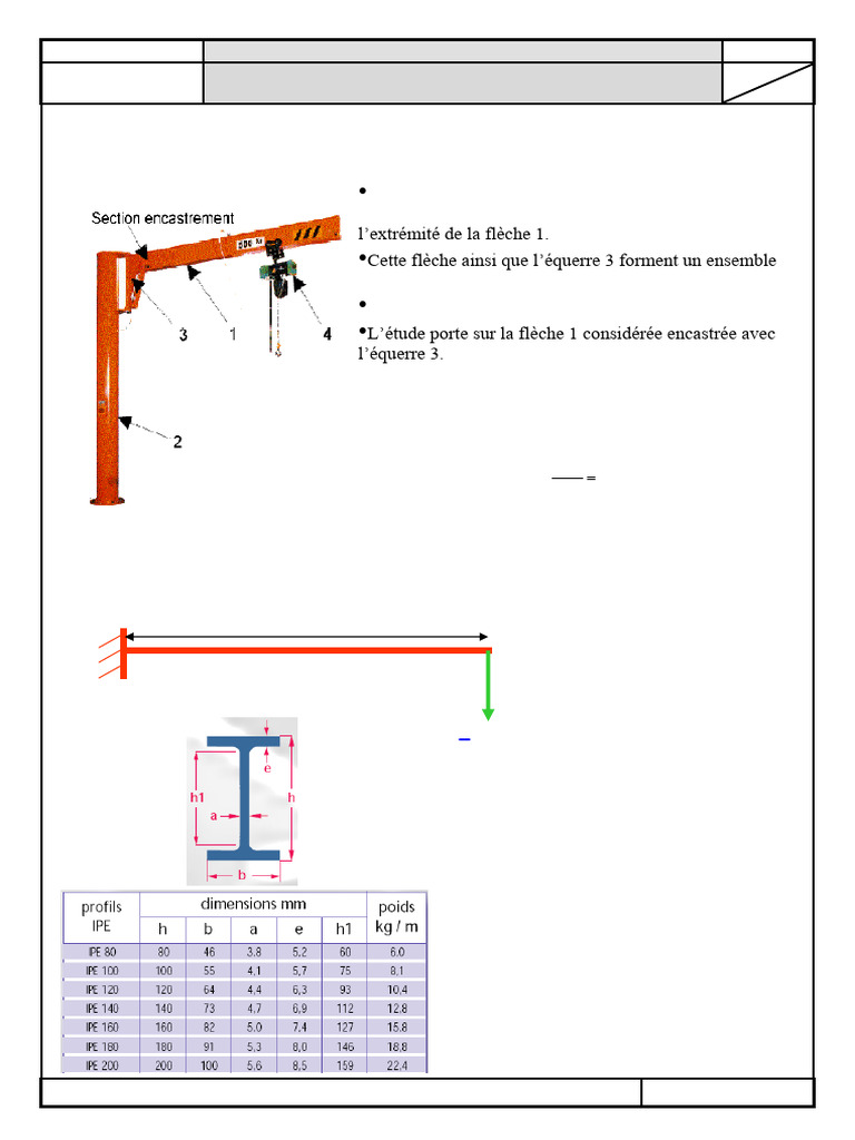 Exo 100 RDM Flexion Potence Eleve | PDF | Flexion (matériau ...