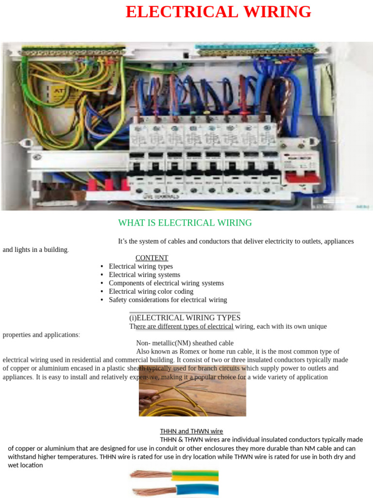 Comprehensive Guide to Electrical Wiring | PDF | Electrical Wiring ...