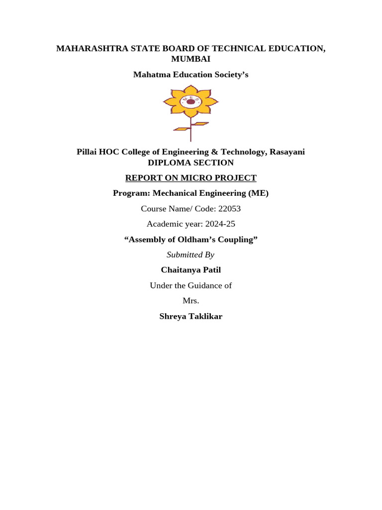 Oldhams Coupling Pdf Mechanical Engineering Machines