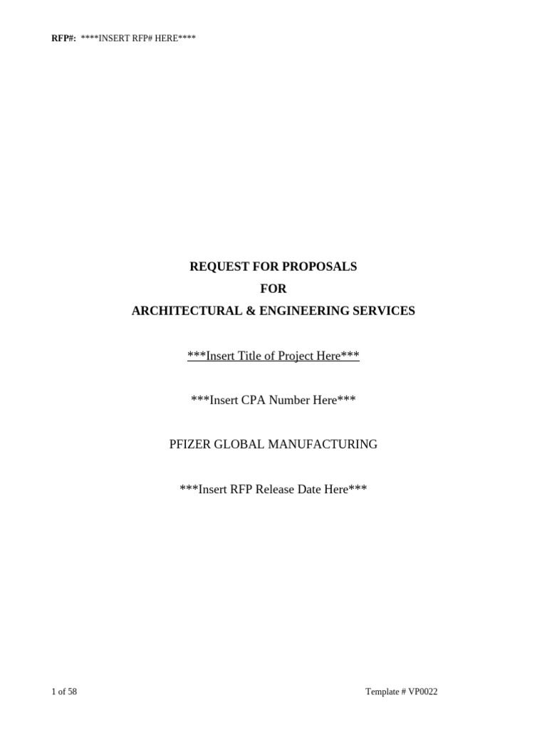RFP for Architectural & Engineering Services | PDF | Verification And ...