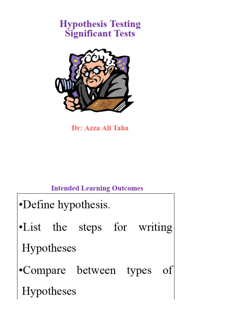 Hypothesis Testing and Test of Significance 2022-2023 | PDF ...