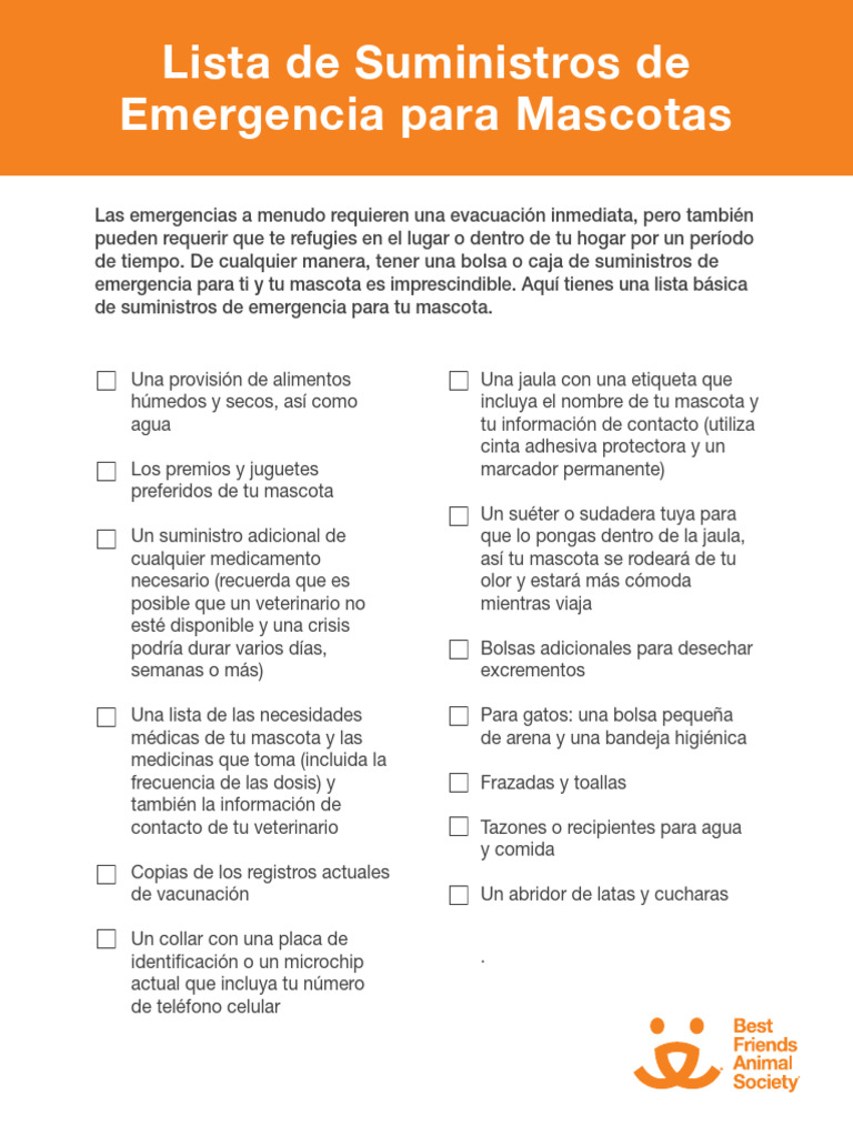 Spanish Disaster Checklist RC 1 | PDF