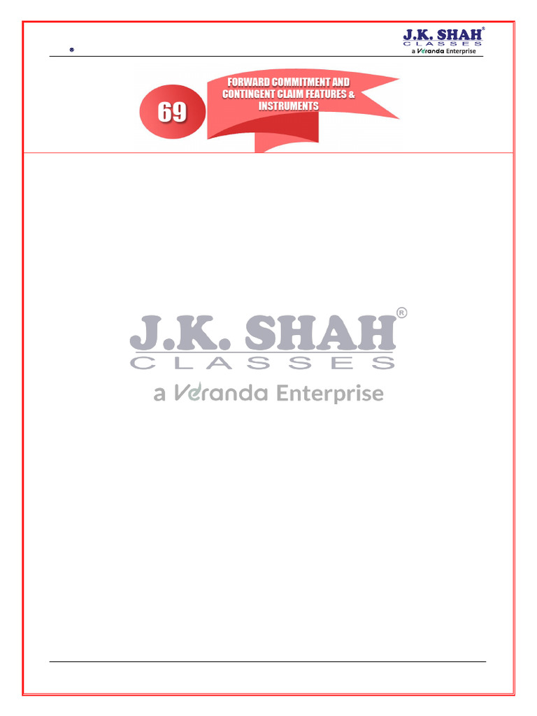 Reading-69-Forward-Commitment - QB | PDF | Put Option | Option (Finance)