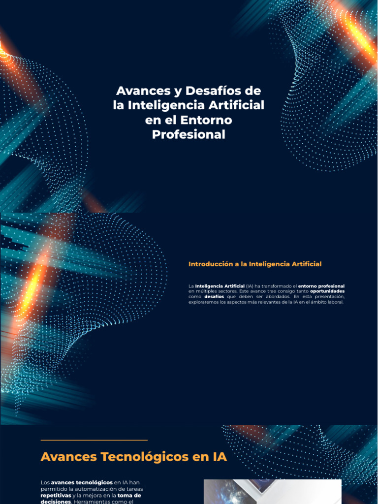 Slidesgo Avances y Desafios de La Inteligencia Artificial en El Entorno ...