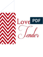 Valentine Love Me Tender Print-Berry Red
