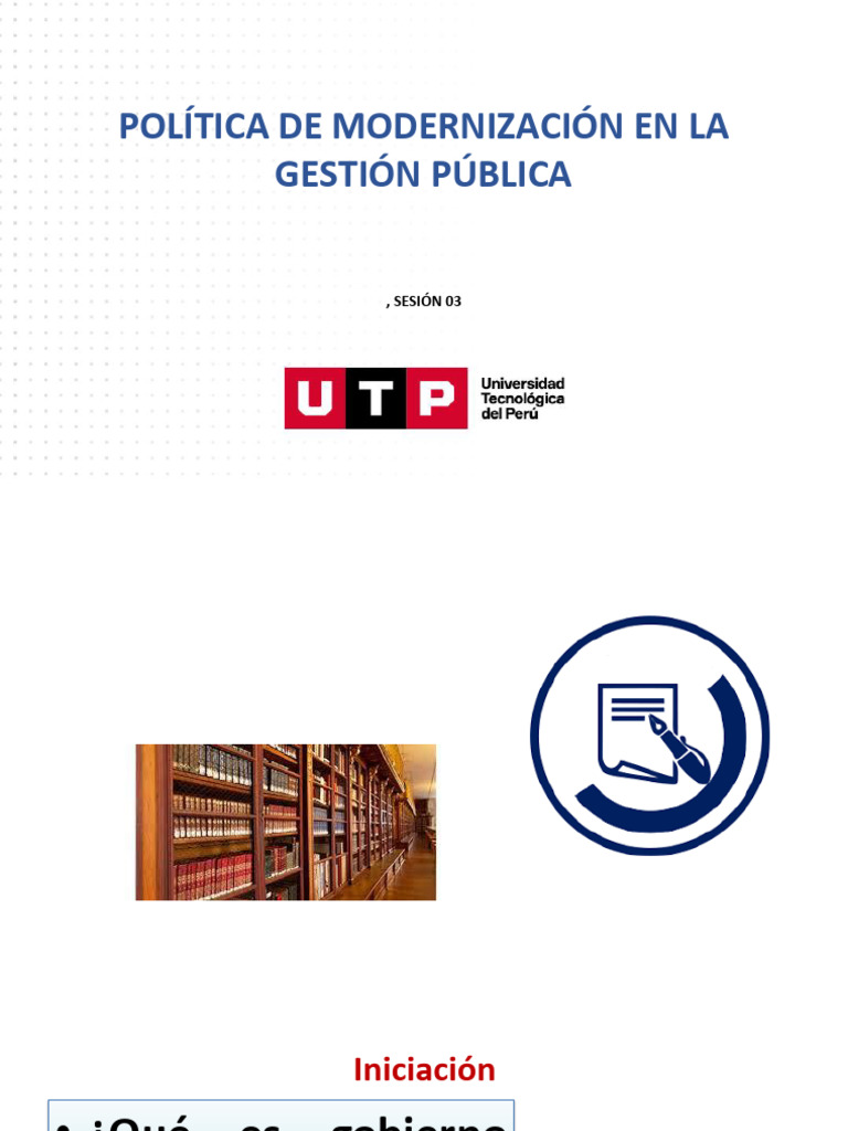 1 S03 - s3-PPT Politica de Modernizacion | PDF | Administración Pública ...