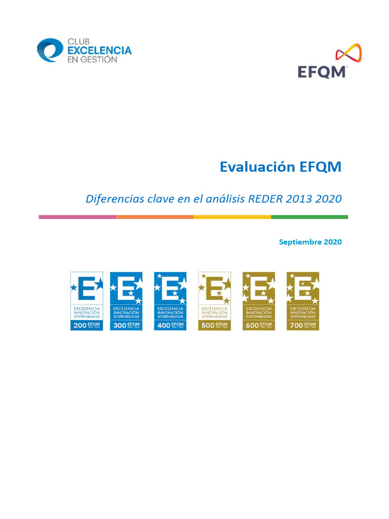 Claves REDER 2013-2020 en EFQM | PDF | Planificación estratégica ...