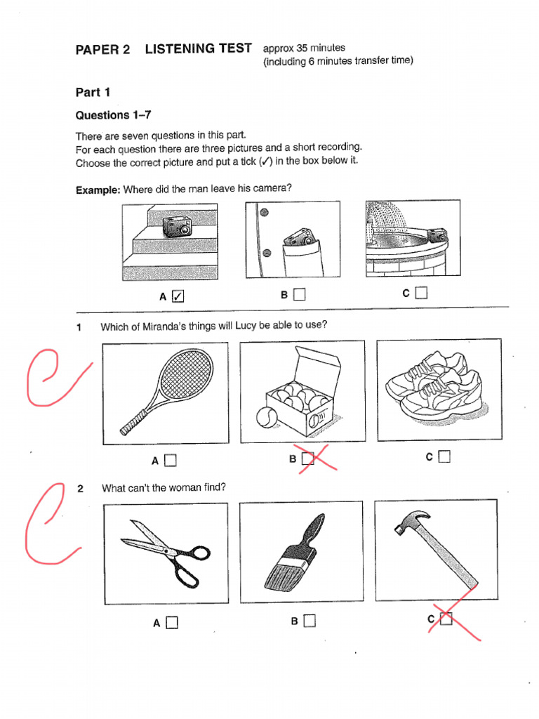 Pet 5 Listening Part 1 Pdf