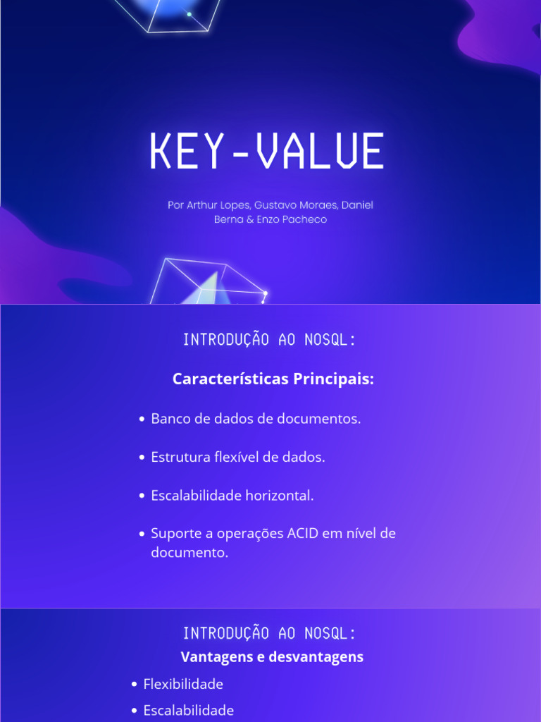 Vantagens e Casos de Uso de Bancos Key-Value | PDF