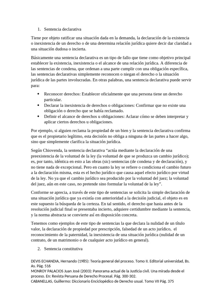 Tipos de Sentencias Judiciales Explicadas | PDF | Sentencia (ley) | Ley ...