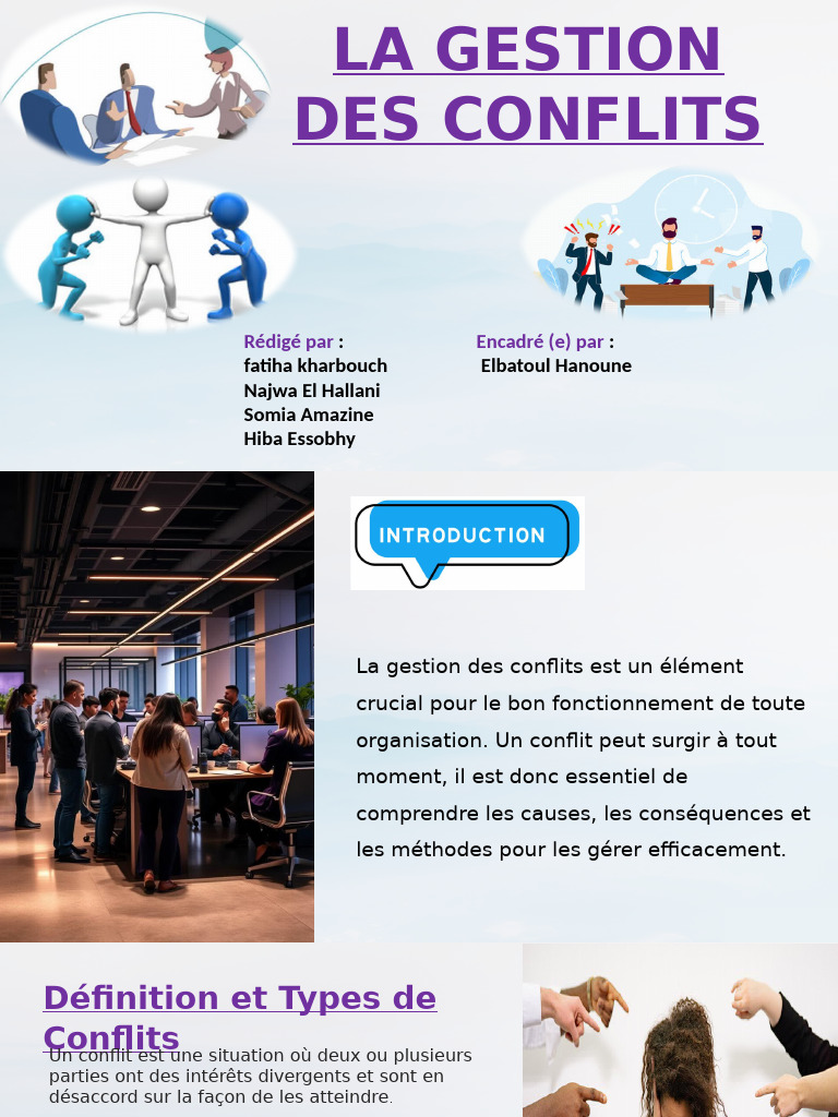 Gestion efficace des conflits en entreprise | PDF | Résolution de ...
