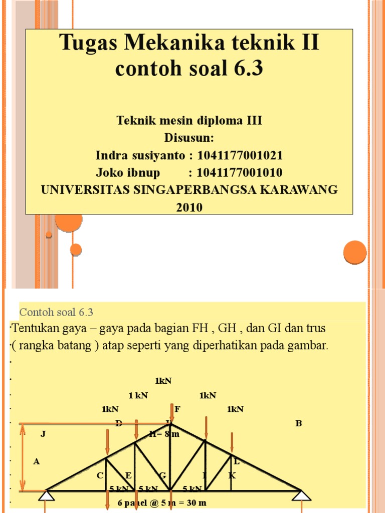 Soal Kesetimbangan Partikel  Contoh soal kesetimbangan partikel
