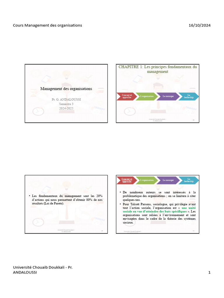 CHP 1 Les Principes Fondamentaux Du Management | PDF | Business ...