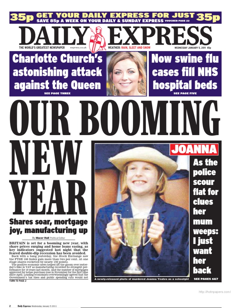 Daily Express 2011.01.05 PDF National Health Service Taxes photo image