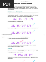 Cómo leer números grandes fácilmente | PDF