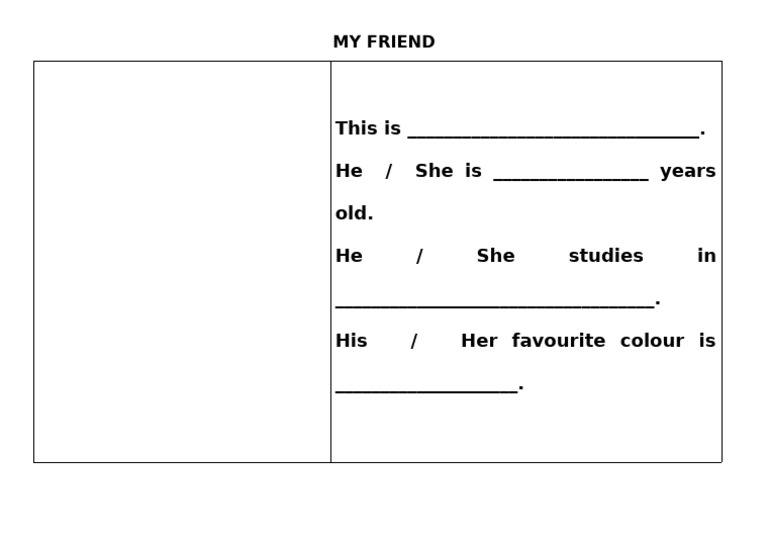 My Friend: A Simple Introduction | PDF