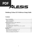 Cubase Le 4 Setup Guide Revb