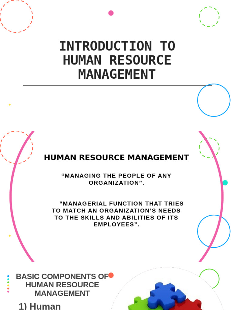 INTRODUCTION TO HRM New | PDF