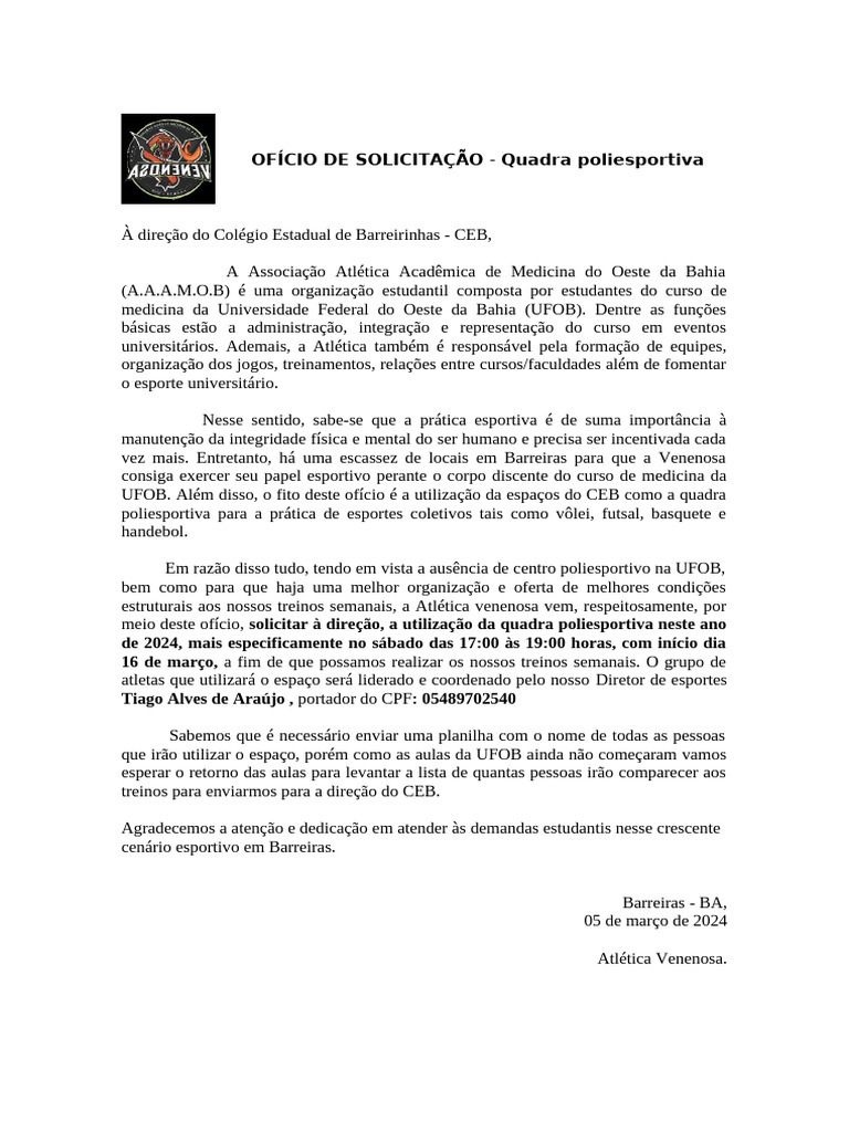 Oficio CEB | PDF