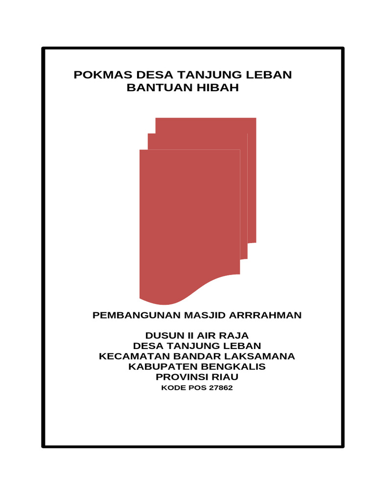 Permohonan Dana Pembangunan Masjid Arrahman | PDF