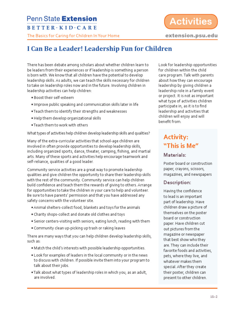Leadership-fo-Children | PDF | Leadership