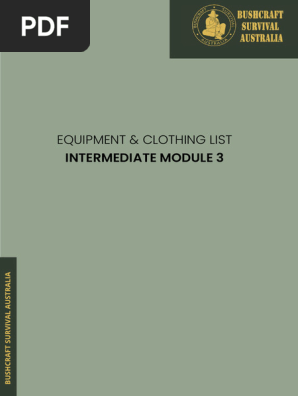 Equipment and Clothing Checklist for Intermediate Module 3
