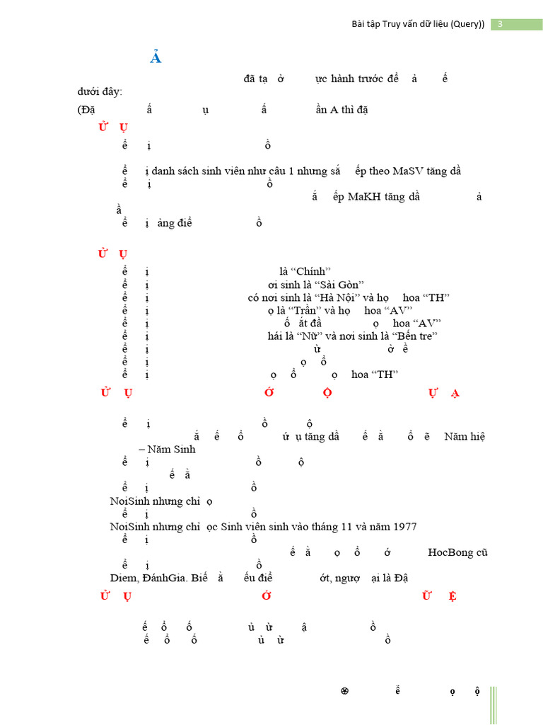 L QLSV TruyVanDuLieuQuery | PDF