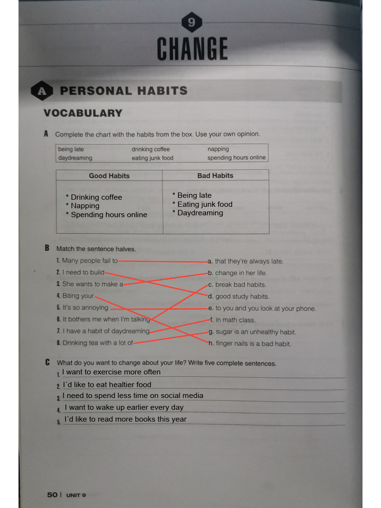 Healthy Habits And Personal Goals Pdf