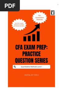 CFA Exam Prep - Quantitative Methods Question Bank (Level 1)
