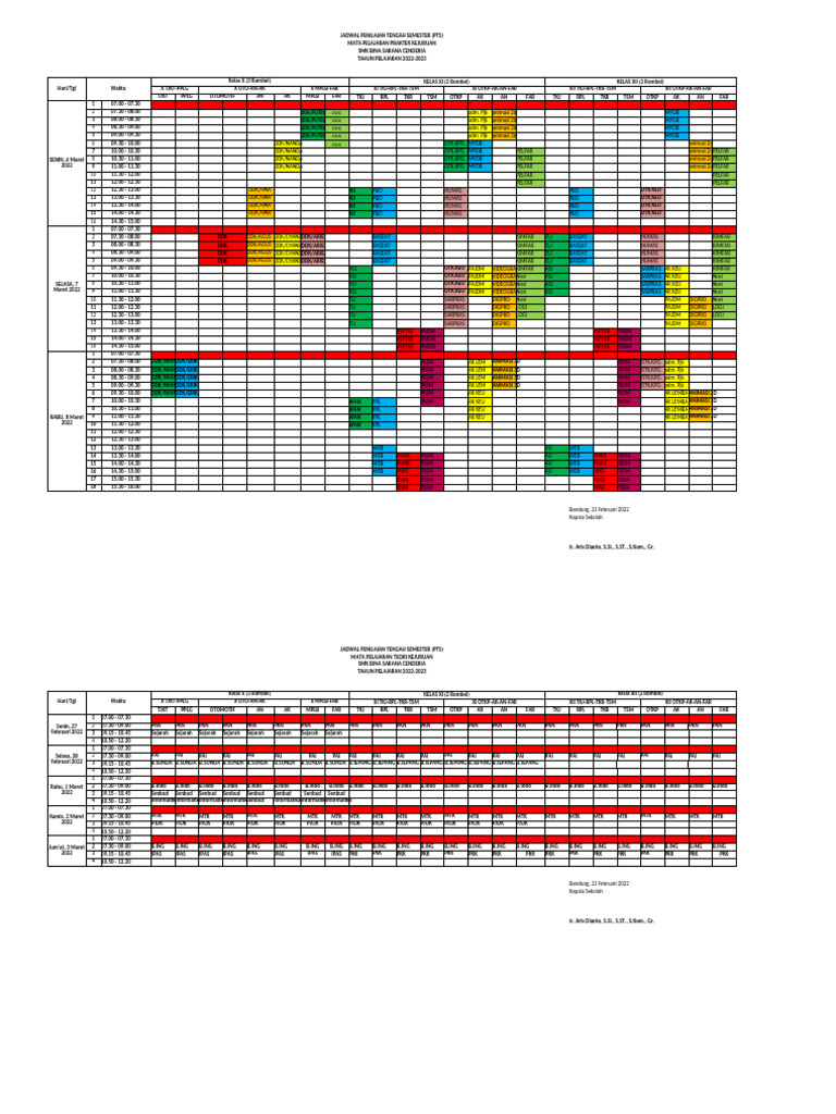 Smk Jadwal Pas Pdf