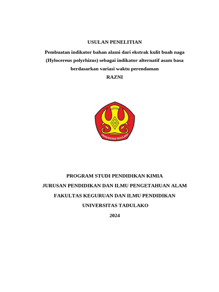 Biochar dari Limbah Kayu Palapi untuk Dekolorasi | PDF