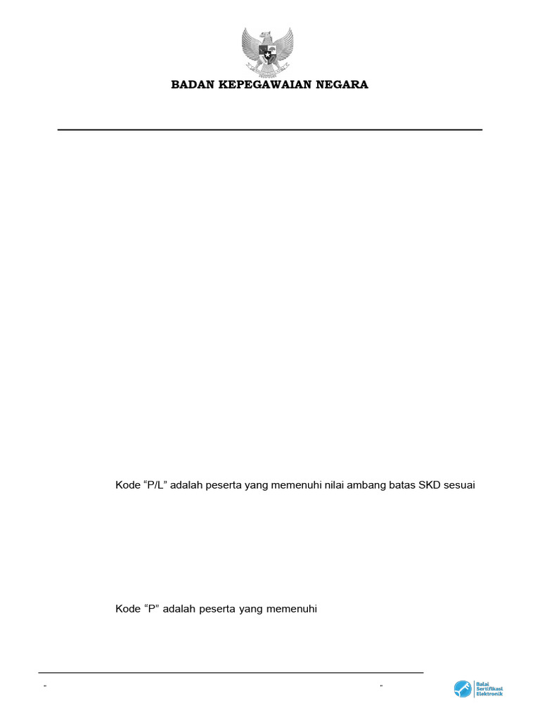 Pengumuman Hasil SKD dan Jadwal SKBT CPNS BKN 2024 PDF