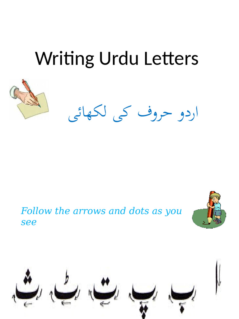 Learn to Write Urdu Letters | PDF