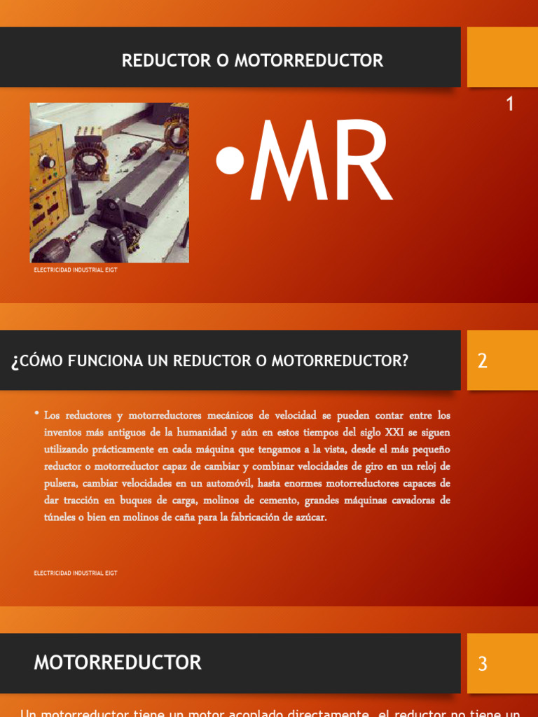 Motorreductor Eigt 2017 | PDF | Motores | Fuerza