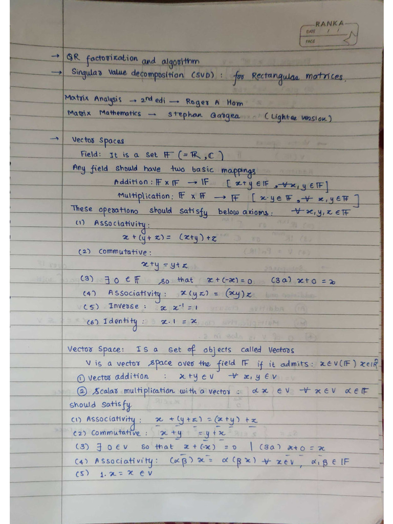 MT Notes 1 | PDF