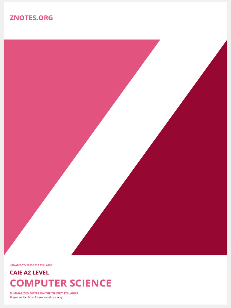 CAIE-A2 Level-Computer Science | PDF | Internet Protocols | Network Packet