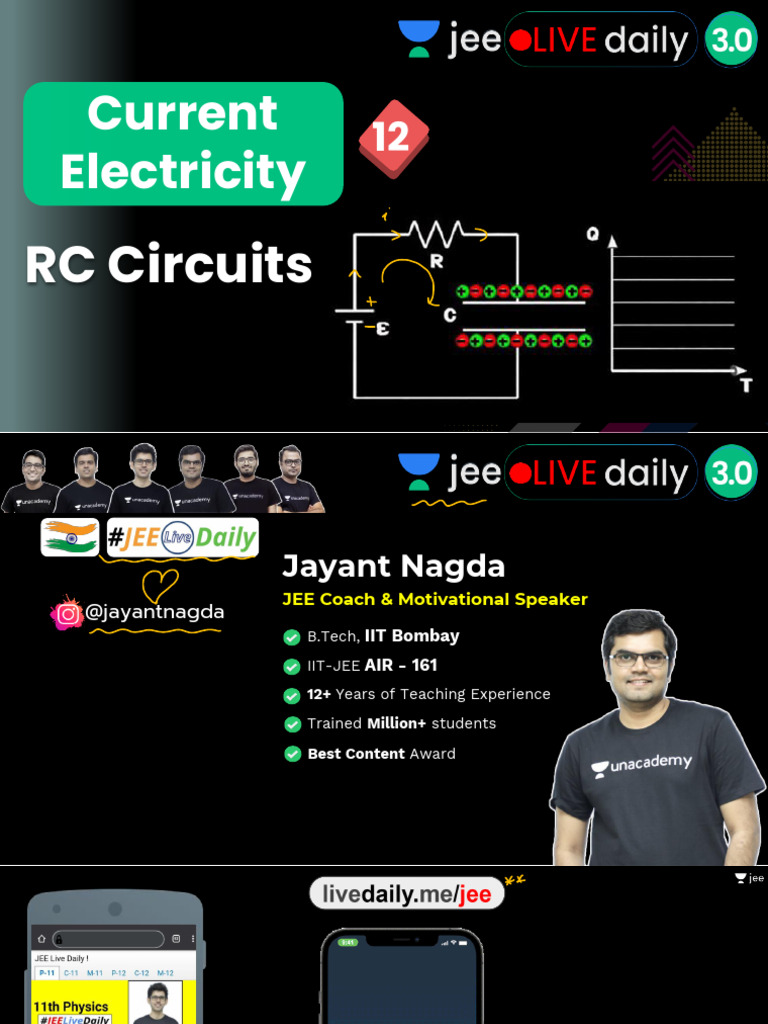 (L12) - (JLD 3.0) - Current Electricity - 8th June. | PDF | Capacitor ...