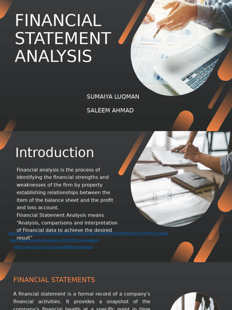 Financial Statement Analysis Techniques | PDF | Balance Sheet | Equity ...