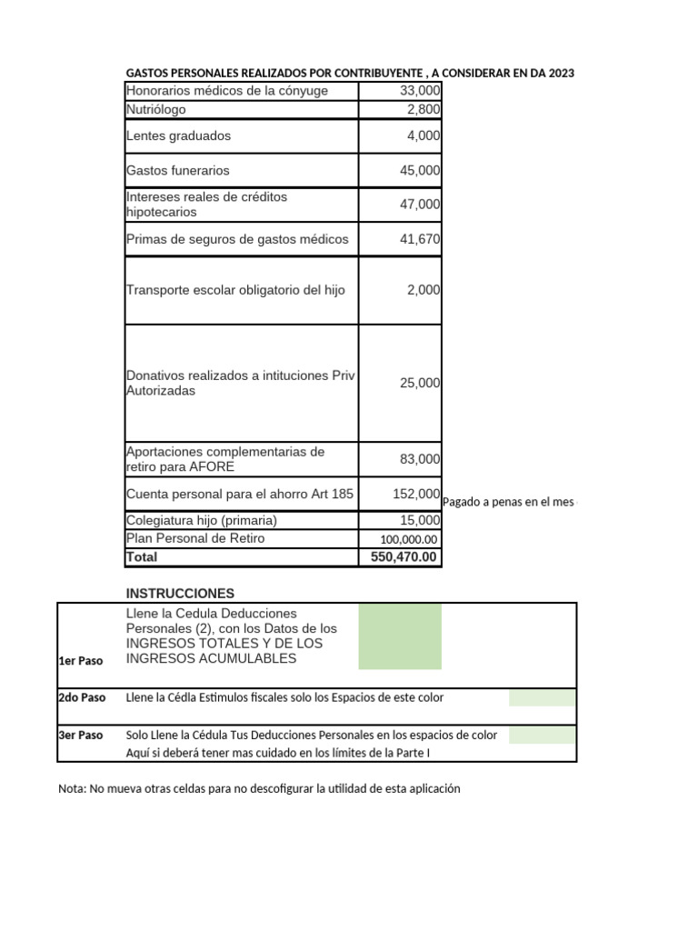 Deducciones y Estímulos Fiscales DA 2023 | PDF | Finanzas del gobierno ...