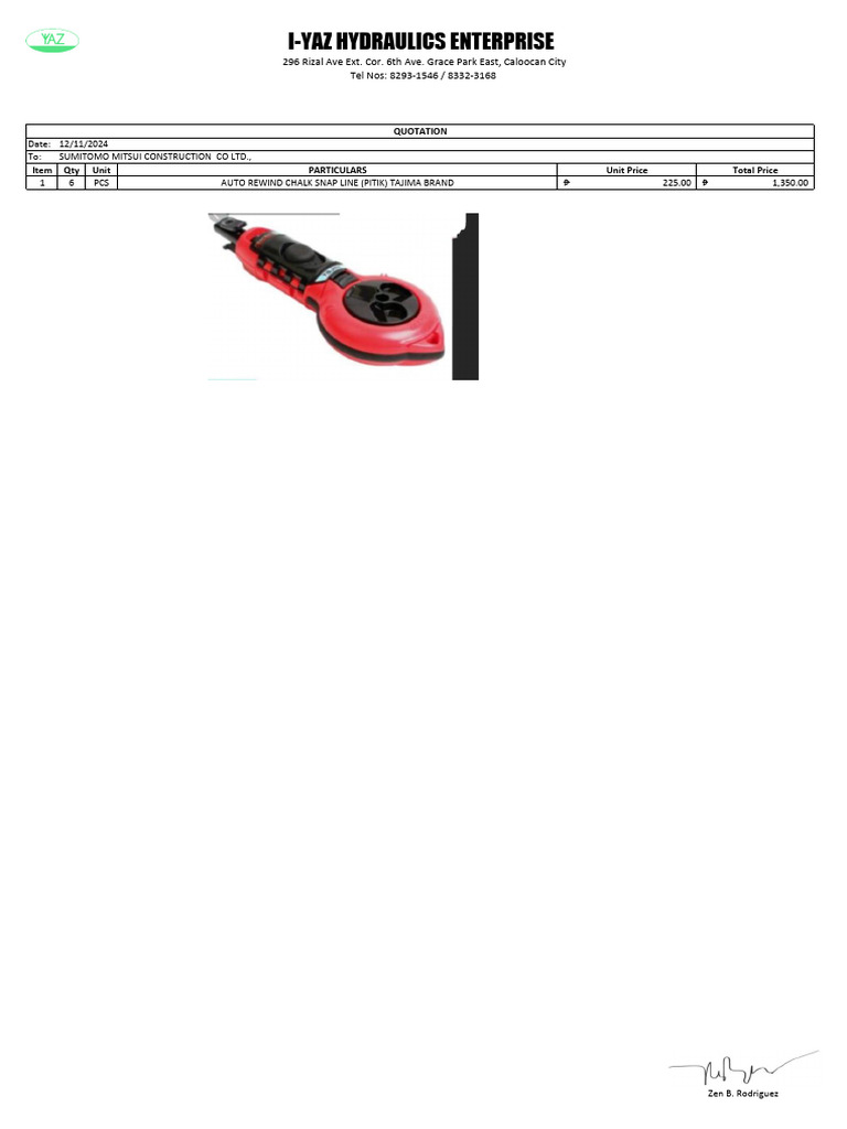 Quotation For PITIK | PDF
