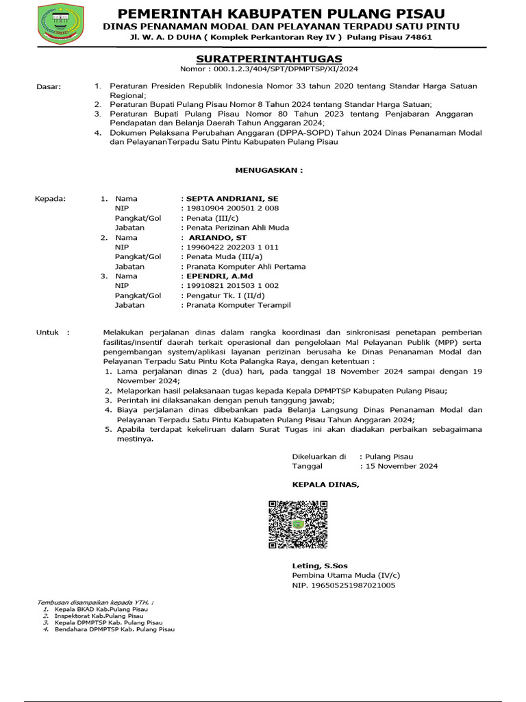 20241115111307SPT Staf Kota Palangka Raya | PDF