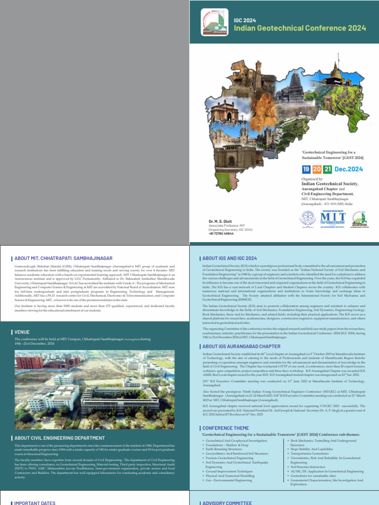 IGC 2024: Geotechnical Engineering Focus | PDF | Geotechnical ...