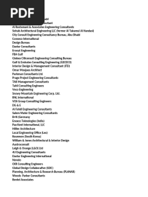 Consultants List 2020