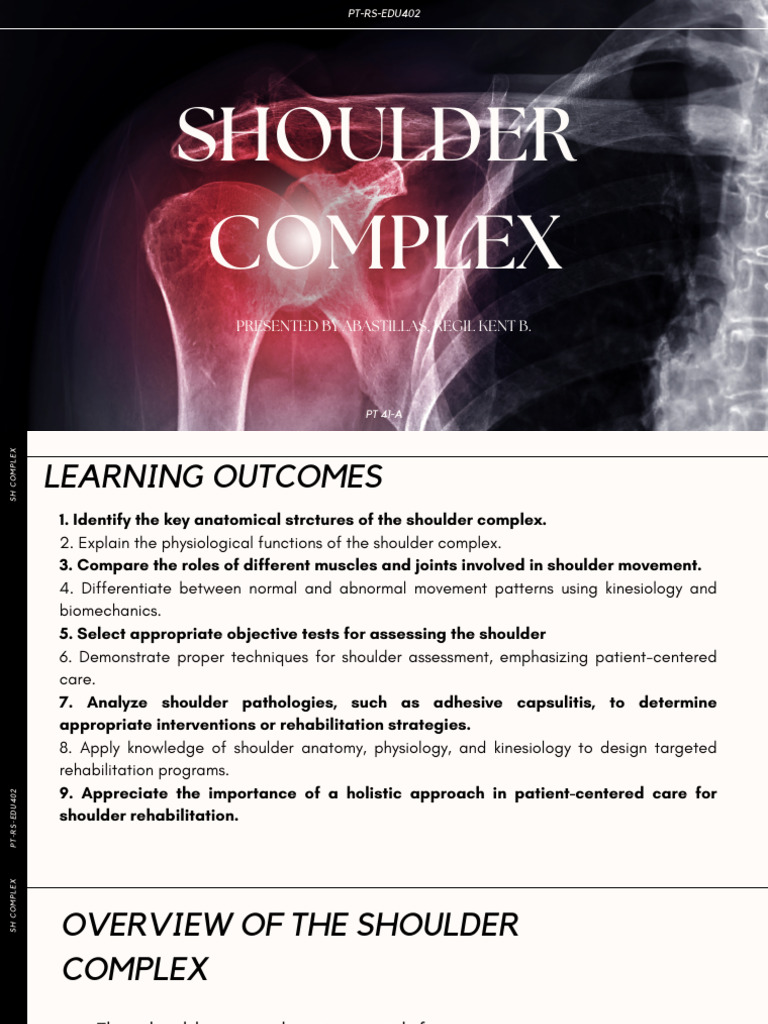 Understanding the Shoulder Complex | PDF | Shoulder | Anatomical Terms ...
