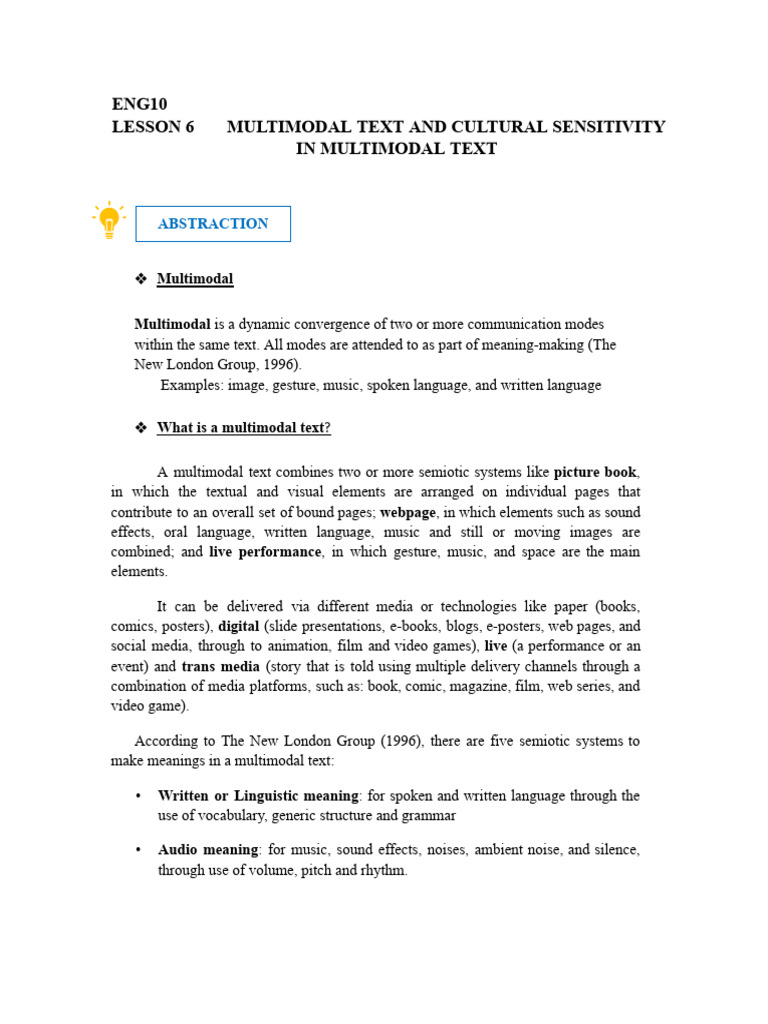 English Lesson 6 Pdf Human Communication