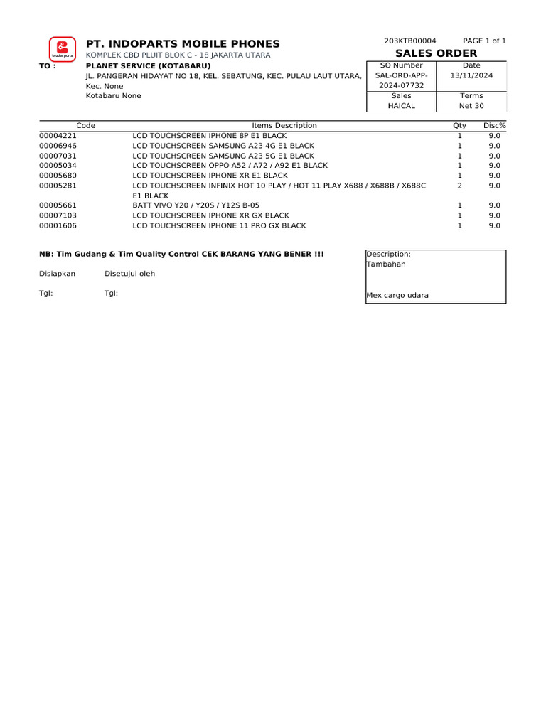 Sal Ord App 2024 07732 | PDF | Technology & Engineering