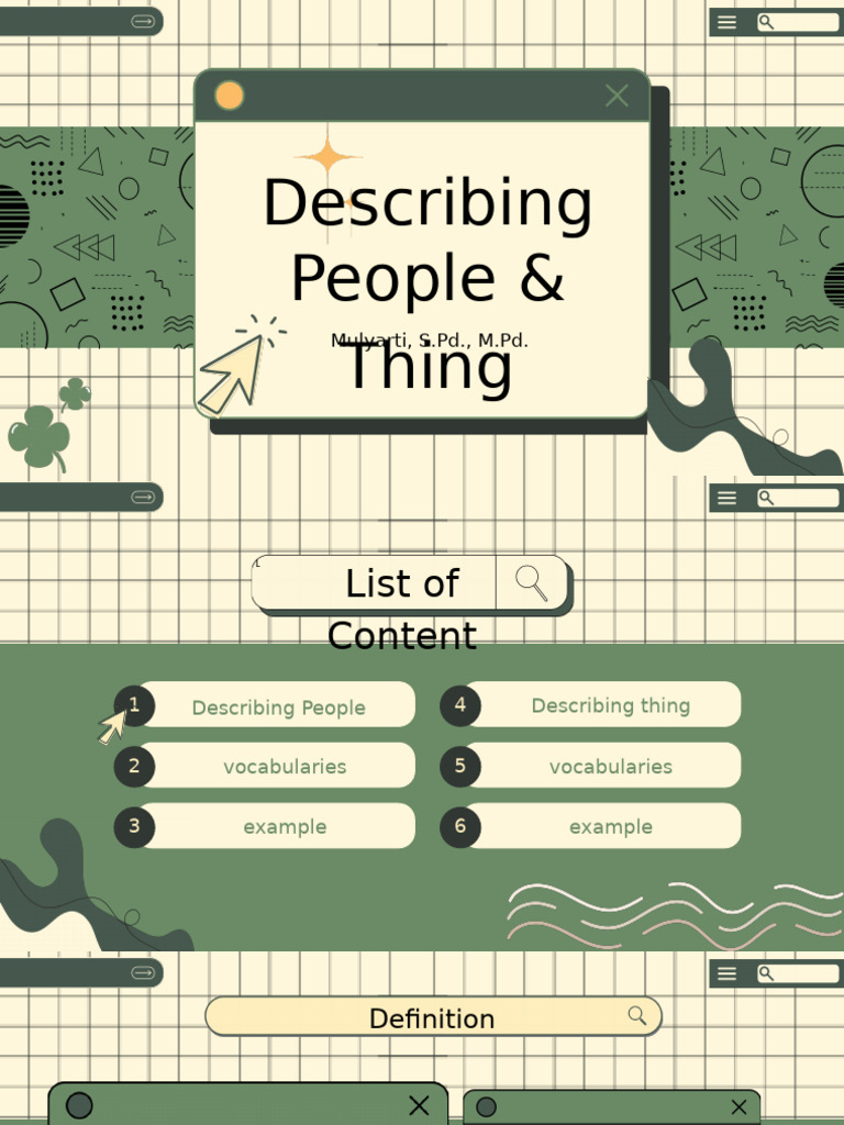 Describing People and Things Guide | PDF | Career & Growth