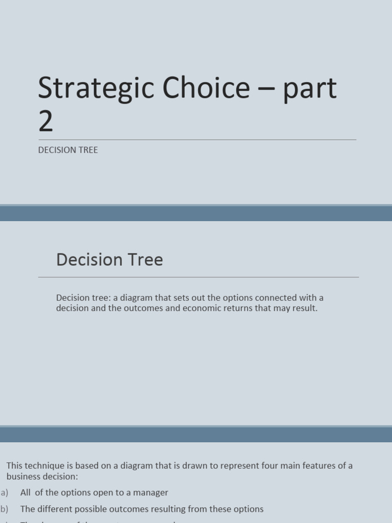 Business Strategy 1C - Decision Tree | PDF | Risk | Applied Mathematics
